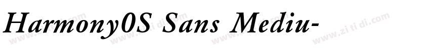 Harmony0S Sans Mediu字体转换